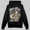 Jordan 5 Retro Reverse Metallic DopeSkill Hoodie Sweatshirt Don't Kill My Vibe Graphic Streetwear - Black