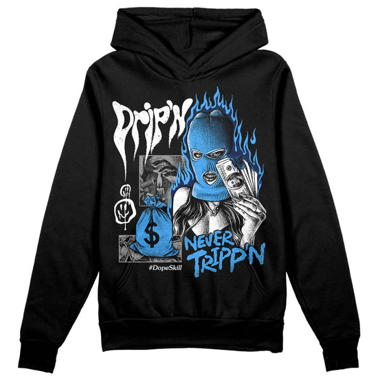 Jordan Spiz’ike Low “White/Obsidian” DopeSkill Hoodie Sweatshirt Drip'n Never Tripp'n Graphic Streetwear - Black