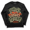 Olive Sneakers DopeSkill Long Sleeve T-Shirt Never Forget Loyalty Graphic Streetwear - Black