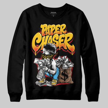 Yellow Sneakers DopeSkill Sweatshirt Paper Chaser Boy Graphic Streetwear - black