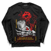 Red Sneakers DopeSkill Long Sleeve T-Shirt Show Me The Money Graphic Streetwear - Black