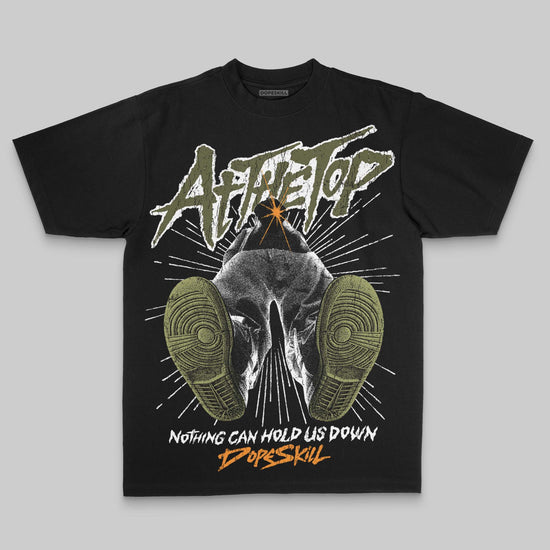 Olive Oversize Print Nothing Can Hold US Down DopeSkill Graphic Premium T-shirt Streetwear - Black