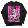 Pink Sneakers DopeSkill Long Sleeve T-Shirt Resist Graphic Streetwear - Black