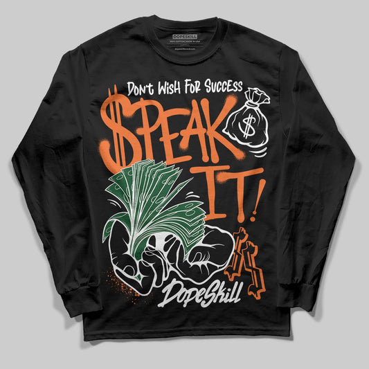 SoleFly x Air Jordan 3 “Fruits Of Our Labor” DopeSkill Long Sleeve T-Shirt Speak It Graphic Streetwear - black