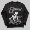 Harris Tweed x Dunk Low Denim Turquoise and Baroque Brown DopeSkill Long Sleeve T-Shirt Flexin' Graphic Streetwear - Black