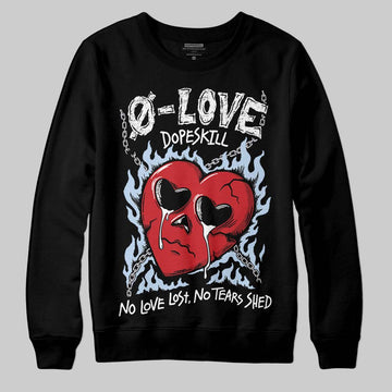 Jordan 5 Retro OG Black Metallic Reimagined DopeSkill Sweatshirt Crying Heart Graphic Streetwear - Black