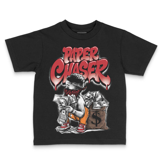 Jordan 1 Low OG "Chicago" DopeSkill Toddler Kids T-shirt Paper Chaser Boy Graphic Streetwear - Black