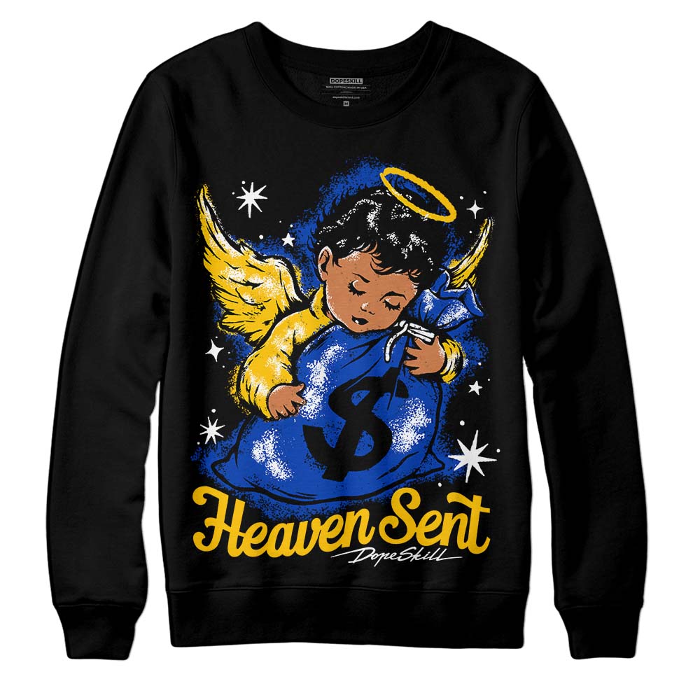 Jordan 14 “Laney” DopeSkill Sweatshirt Heaven Sent Graphic Streetwear - Black