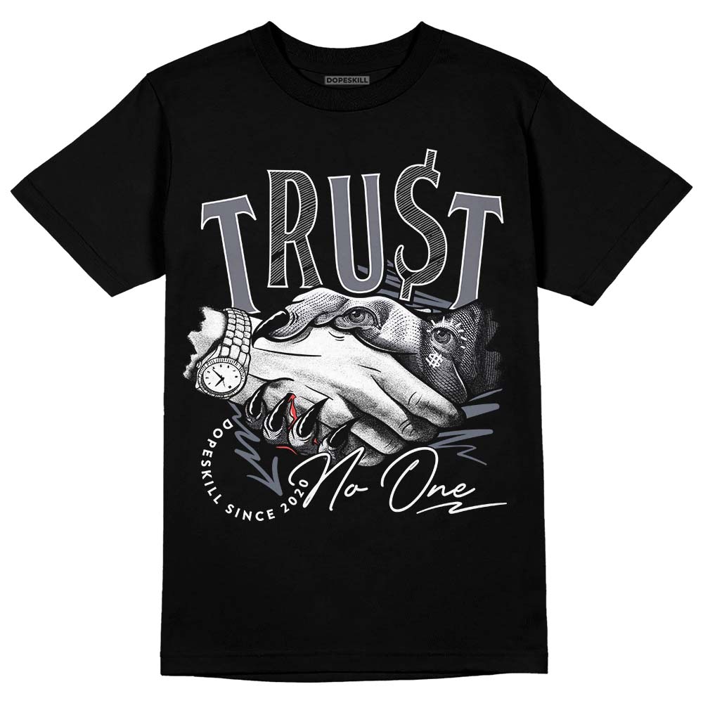 Jordan 14 Retro 'Stealth' DopeSkill T-Shirt Trust No One Graphic Streetwear - Black