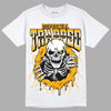 Jordan 1 High Yellow Toe DopeSkill T-Shirt Trapped Halloween Graphic Streetwear  - White 