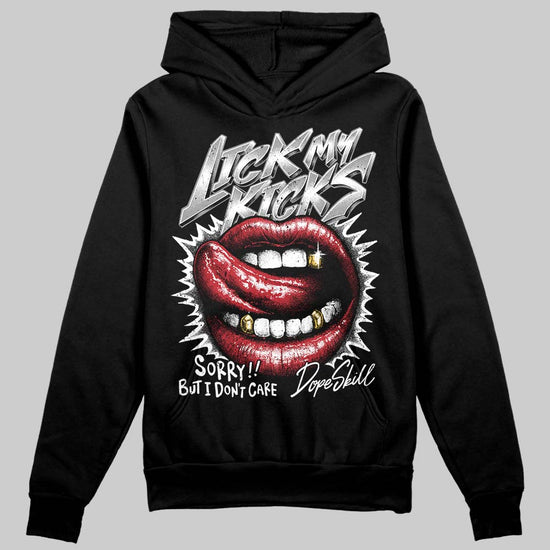 Jordan 14 Retro ‘Black Toe’ DopeSkill Hoodie Sweatshirt Lick My Kicks Graphic Streetwear - Black