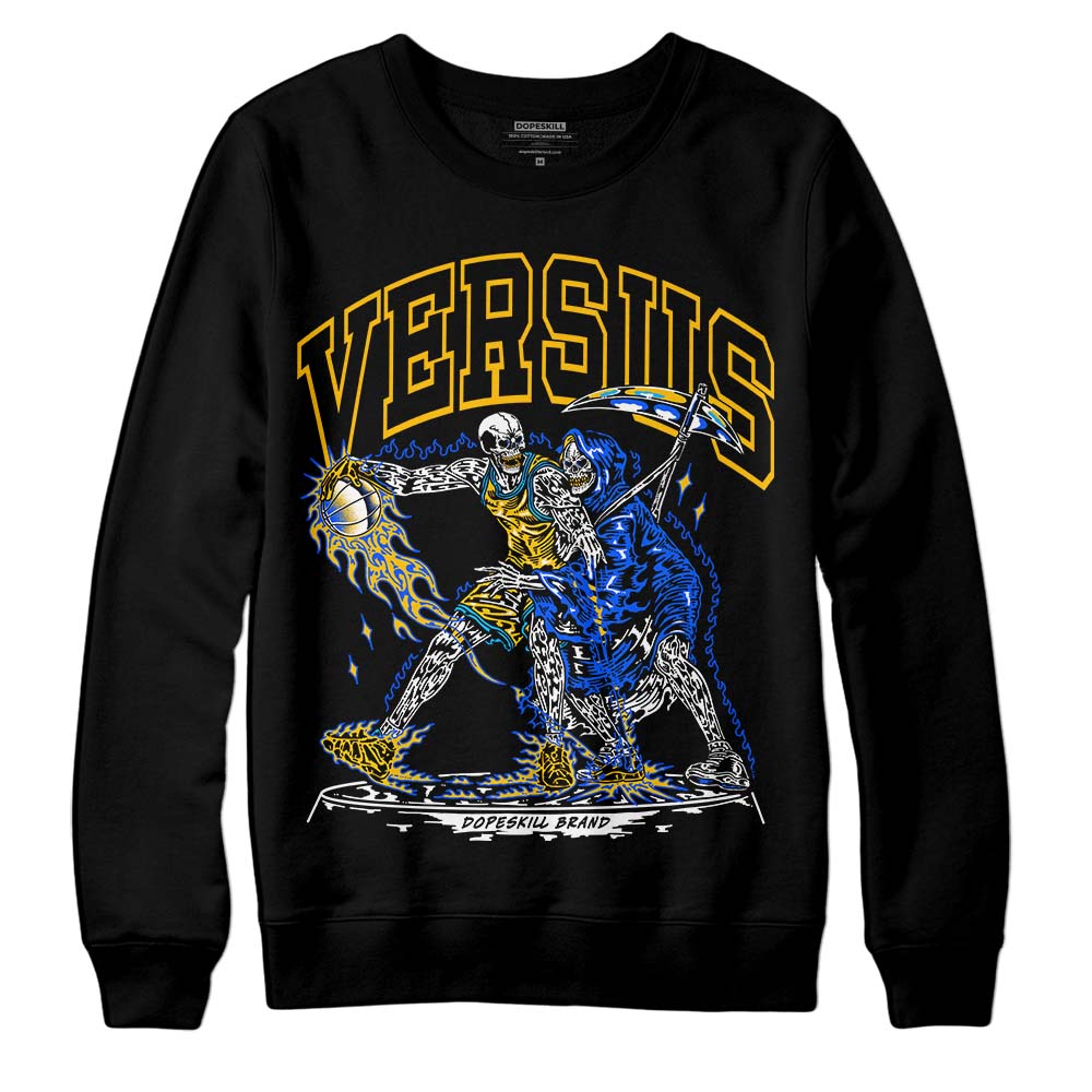 Royal Blue Sneakers DopeSkill Sweatshirt VERSUS Graphic Streetwear - Black