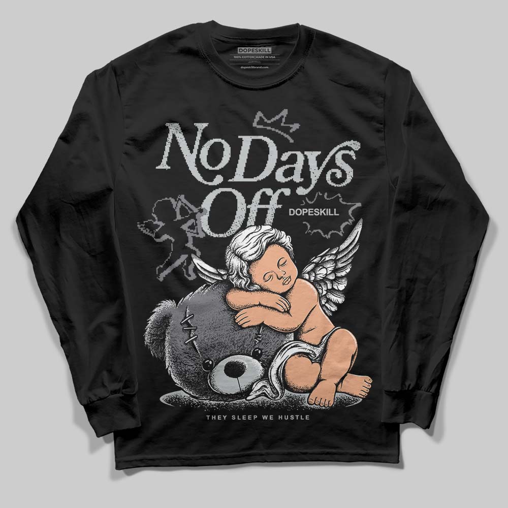 Jordan 4 “Fear” DopeSkill Long Sleeve T-Shirt New No Days Off Graphic Streetwear - Black