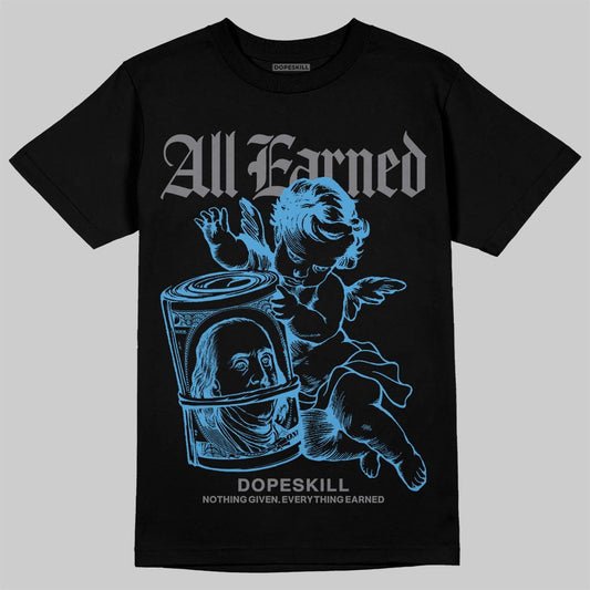 Air Max 95 OG Blue Spark DopeSkill T-Shirt All Earned Graphic Streetwear - Black