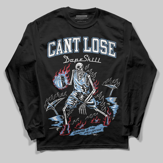 Jordan 12 Retro 'Melo' DopeSkill Long Sleeve T-Shirt Cant Lose Graphic Streetwear - black