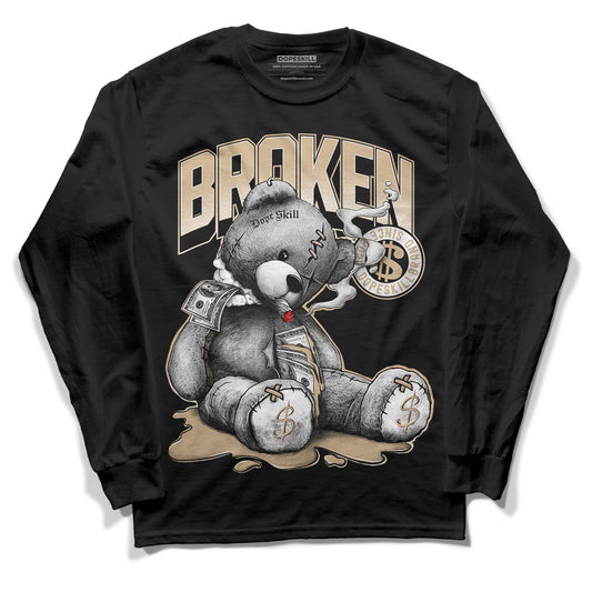 TAN Sneakers DopeSkill Long Sleeve T-Shirt Sick Bear Graphic Streetwear - Black