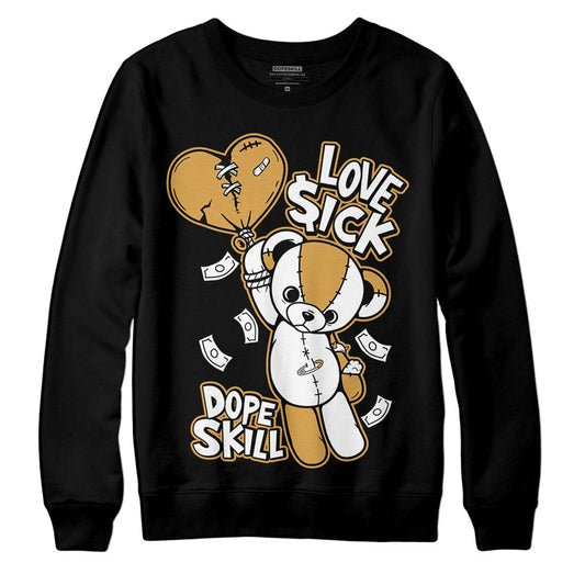 Jordan 11 "Gratitude" DopeSkill Sweatshirt Love Sick Graphic Streetwear - Black