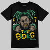 Green Sneakers DopeSkill T-Shirt Two Sides Graphic Streetwear - Black