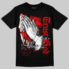 Jordan 11 Retro Cherry DopeSkill T-Shirt Trust God Graphic Streetwear - Black