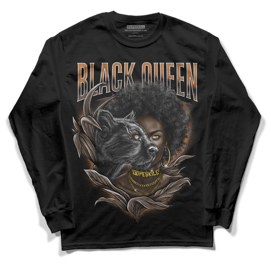 Jordan 1 Retro High OG Palomino DopeSkill Long Sleeve T-Shirt New Black Queen Graphic Streetwear - Black