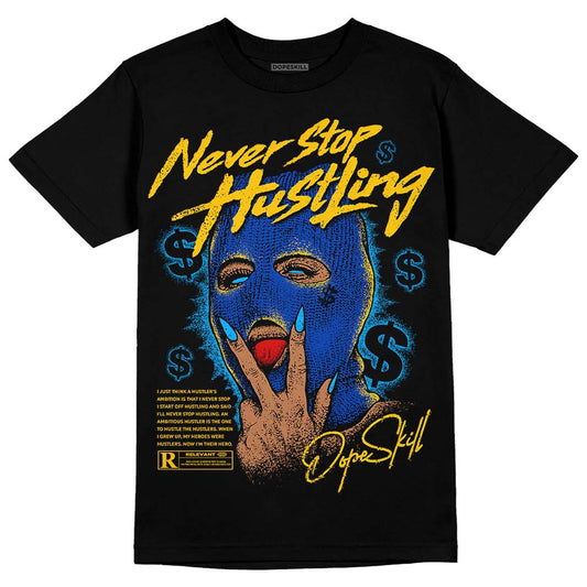 Jordan 14 “Laney” DopeSkill T-Shirt Never Stop Hustling Graphic Streetwear - Black