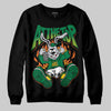 Green Sneakers DopeSkill Sweatshirt At The Top Graphic Streetwear - Black