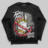 Jordan 3 Retro Black Cat DopeSkill Long Sleeve T-Shirt Takin No L's Graphic Streetwear - Black