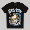 Jordan 4 Denim “Worn Blue” DopeSkill Toddler Kids T-shirt Stay Busy Graphic Streetwear - Black