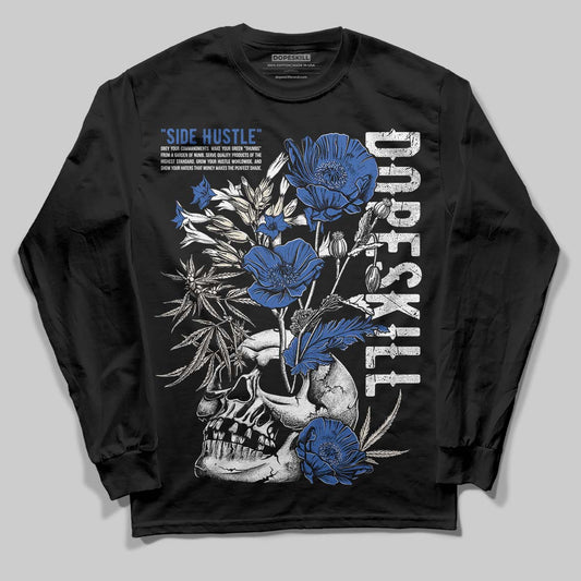 Jordan 1 Low Travis Scott x Fragment DopeSkill Long Sleeve T-Shirt Side Hustle Graphic Streetwear - Black