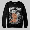 Jordan 3 Retro Pure Money DopeSkill Sweatshirt False Love Graphic Streetwear - Black