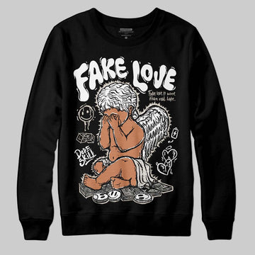 Jordan 3 Retro Pure Money DopeSkill Sweatshirt False Love Graphic Streetwear - Black
