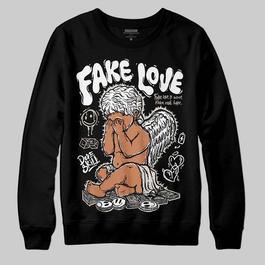 Jordan 3 Retro Pure Money DopeSkill Sweatshirt False Love Graphic Streetwear - Black