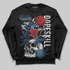 Jordan 1 Low OG “Storm Blue” DopeSkill Long Sleeve T-Shirt Side Hustle Graphic Streetwear - Black