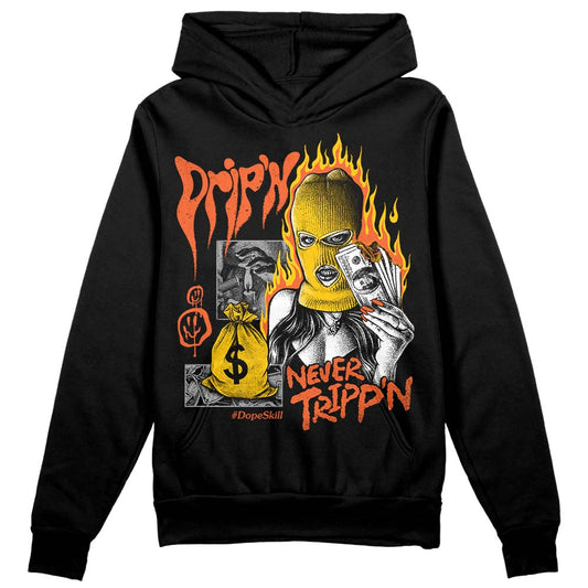 Jordan 3 Georgia Peach DopeSkill Hoodie Sweatshirt Drip'n Never Tripp'n Graphic Streetwear - Black