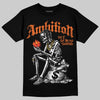 Orange, Black and White Sneakers DopeSkill T-Shirt Ambition Graphic Streetwear - Black 