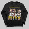 Jordan 4 Thunder DopeSkill Long Sleeve T-Shirt First Sunday Graphic Streetwear - Black