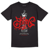 Jordan 3 Retro Fire Red DopeSkill T-Shirt King Chess Graphic Streetwear - Black