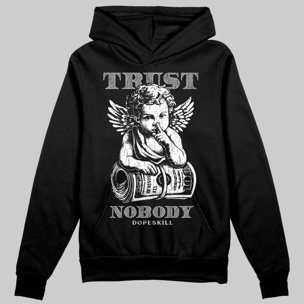 Grey Sneakers DopeSkill Hoodie Trust Nobody Graphic Streetwear - Black