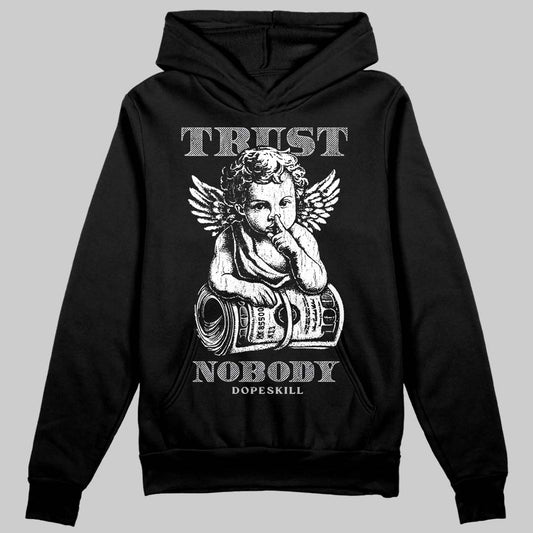 Grey Sneakers DopeSkill Hoodie Trust Nobody Graphic Streetwear - Black