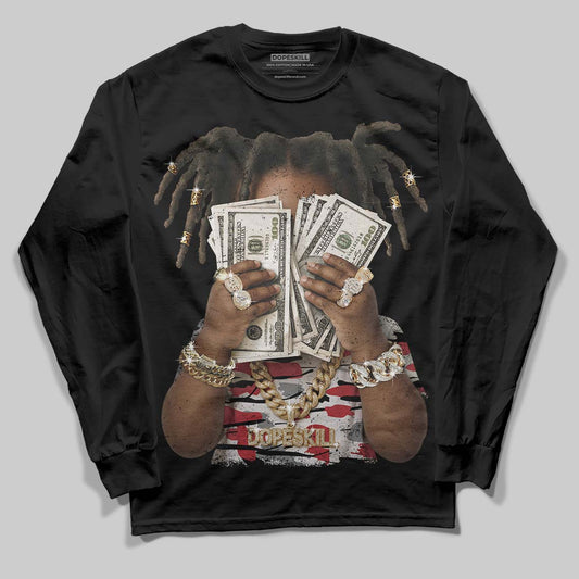 Jordan 8 Retro Bugs Bunny (2025) DopeSkill Long Sleeve T-Shirt Rich Youth Graphic Streetwear - Black