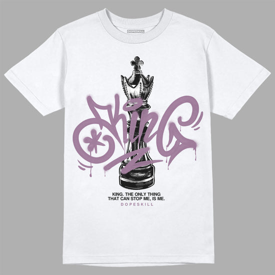 Jordan 2 “Mauve/Off-Noir” DopeSkill T-Shirt King Chess Graphic Streetwear  - White 