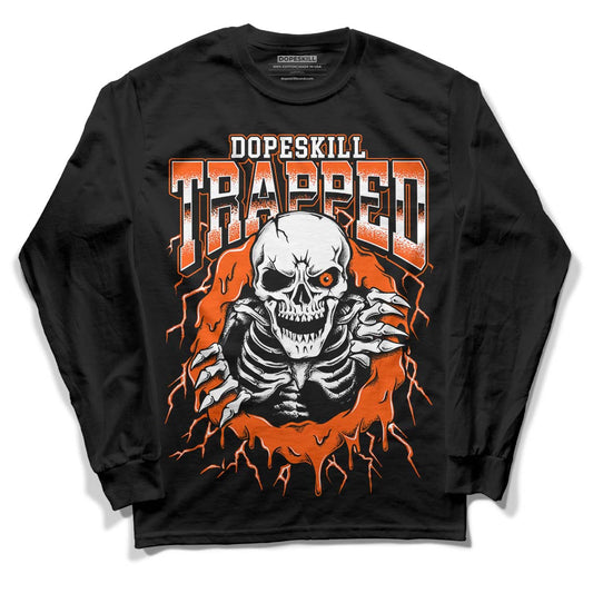 MSCHF Super Normal 2 Orange Milk DopeSkill Long Sleeve T-Shirt Trapped Halloween Graphic Streetwear - Black