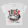 Jordan 6 Retro Toro Bravo DopeSkill Women's Crop Top Trust No One Graphic Streetwear - White