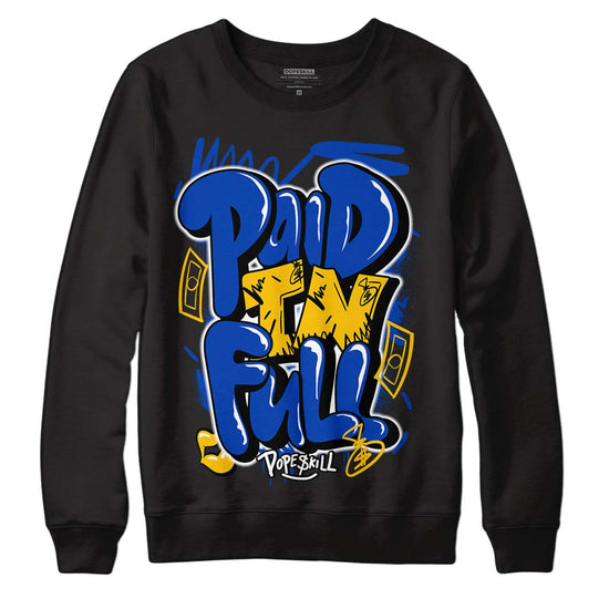 Jordan 14 “Laney” DopeSkill Sweatshirt New Paid In Full Graphic Streetwear - Black