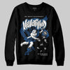 Jordan 1 Low OG “Storm Blue” DopeSkill Sweatshirt Nevermind Graphic Streetwear - Black