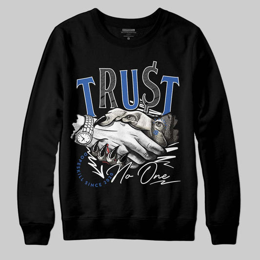 Jordan 1 Low Travis Scott x Fragment DopeSkill Sweatshirt Trust No One Graphic Streetwear - Black