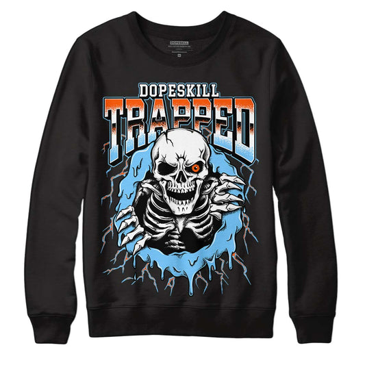 Dunk Low Futura University Blue DopeSkill Sweatshirt Trapped Halloween Graphic Streetwear - Black
