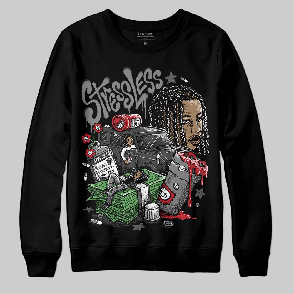 Jordan 4 “Black Cat” (2025) DopeSkill Sweatshirt Stressless Graphic Streetwear - Black