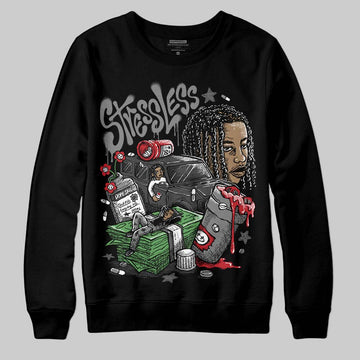 Jordan 4 “Black Cat” (2025) DopeSkill Sweatshirt Stressless Graphic Streetwear - Black