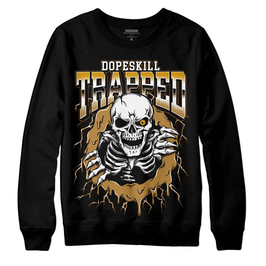 Jordan 13 Wheat 2023 DopeSkill Sweatshirt Trapped Halloween Graphic Streetwear - Black